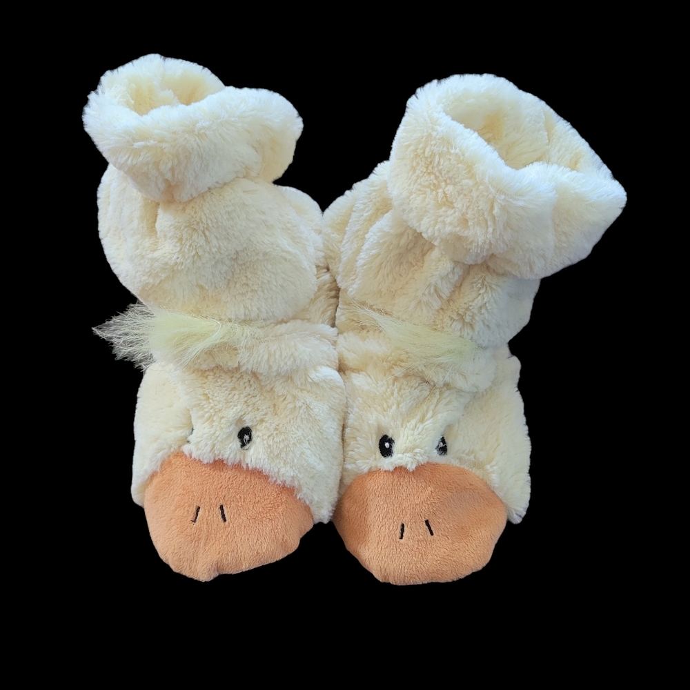 Cozy Hugs Microwave or Freeze Duck Slippers, Size 8.5